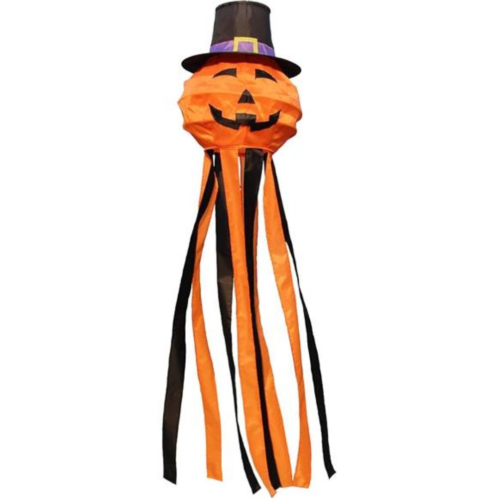 Halloween Pumpkin Windsock Decorations 55 Inch Outdoor Hanging Decorations